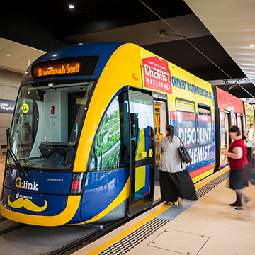 Light rail and buses Light rail and buses