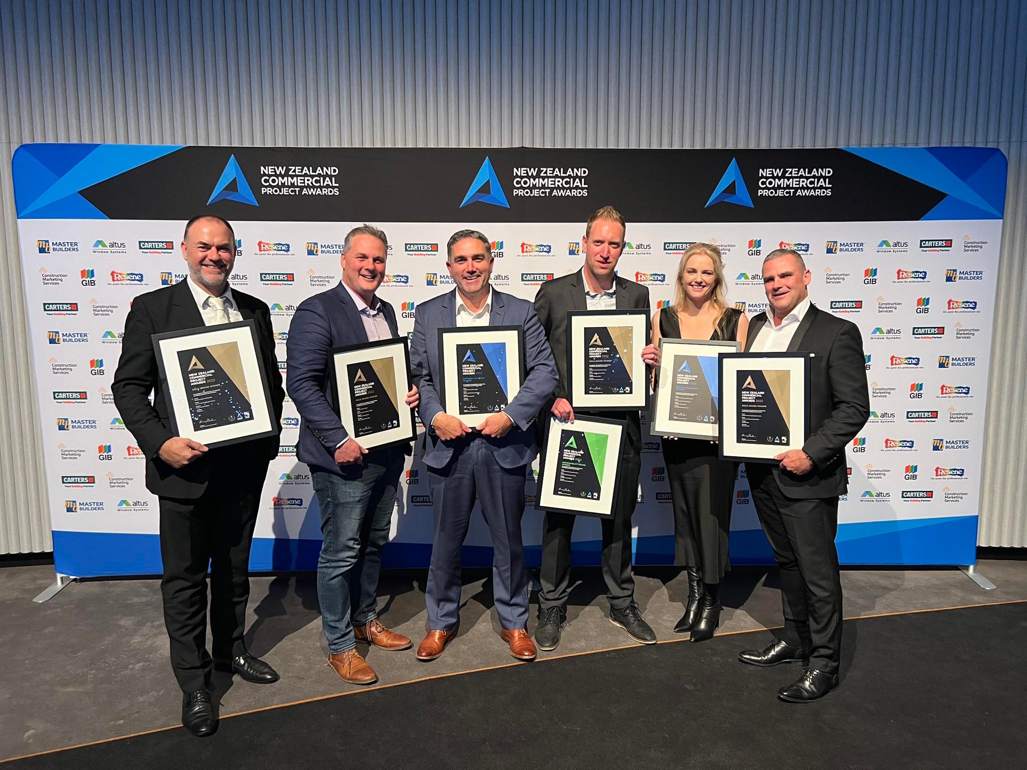 Hawkins at the Master Builders Commercial Project Awards