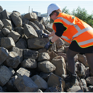 Repurposing construction waste