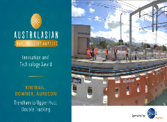 T2UH wins the Australasian Rail Association’s Innovation and Technology award