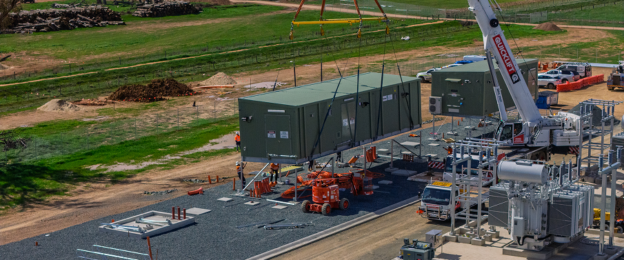 Downer delivers electrical switch room for solar farm